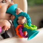 pipSquigz Loops - Aqua - Baby Chew Toy - Fat Brain Toys